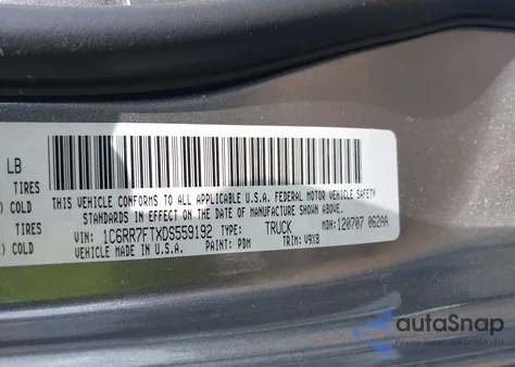 2013 Ram 1500 Express from USA, damaged, VIN 1C6RR7FTXDS559192